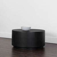 Sunpan Rubin Coffee Table Black and Terrazzo