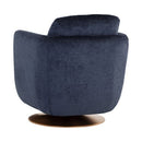 Sunpan Gilley Swivel Lounge Chair - Bergen Navy / Meg Ash