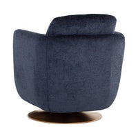 Sunpan Gilley Swivel Lounge Chair - Bergen Navy / Meg Ash