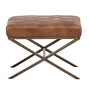 Sunpan Wisconsin Stool - Havana Dark Brown / Bravo Cream / Tobacco Tan
