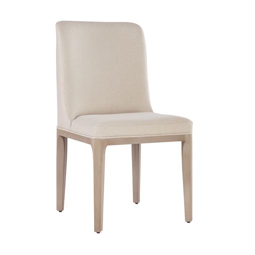 Sunpan Elisa Dining Chair in Grey Oak - Dazzle Cream / Naya Check Black / Light Oak - Mainz Cream