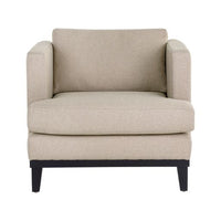 Sunpan Kaius Armchair in Limelight Oat / Limelight Silver
