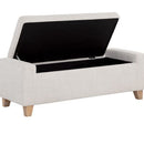 Sunpan Hartley Storage Bench in Distressed Nash Zebra / Natural - Moto Succo