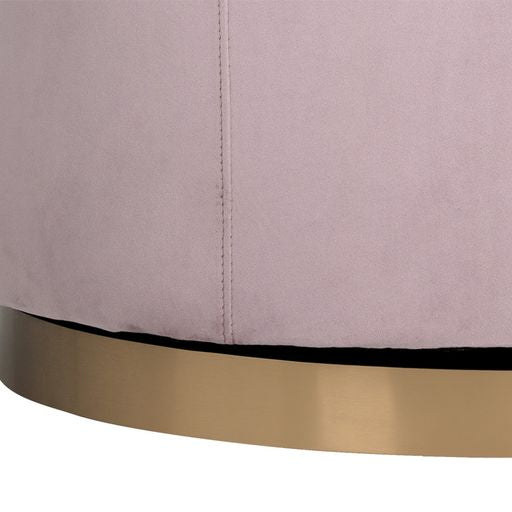 Sunpan Hazel Swivel Lounge Chair in Gold - Belfast Heather Grey / Black Sky / Blush Sky / Burgundy Sky / Deep Green Sky / Navy Blue Sky / Dark-Bronze Gold Sky
