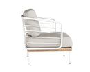 Sunpan Leon Lounge Chair - White - Palazzo Cream