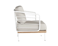 Sunpan Leon Lounge Chair - White - Palazzo Cream