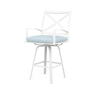 Sunset West Bristol Swivel Counter Stool with Cushion