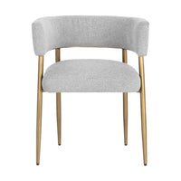 Sunpan Maestro Dining Armchair Abbington Navy / Belfast Heather Grey