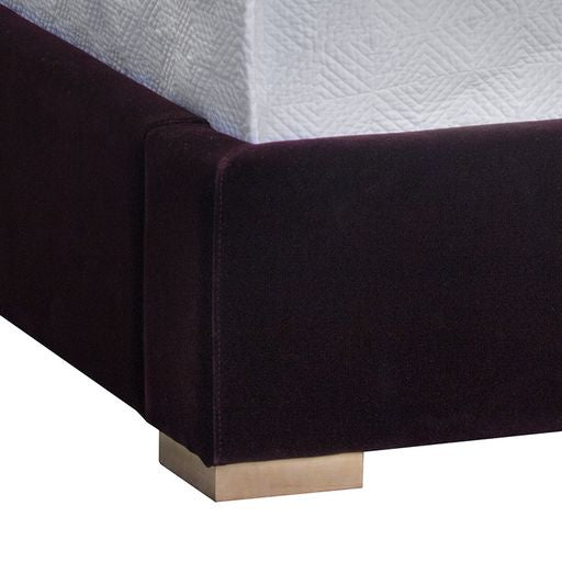 Sunpan Viola Bed King - Glotto Cabernet