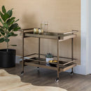 Sunpan Livingston Bar Cart Antique Brass / Black