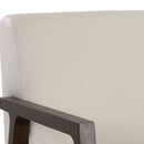 Sunpan Neymar Lounge Chair - Linea Light Grey Leather