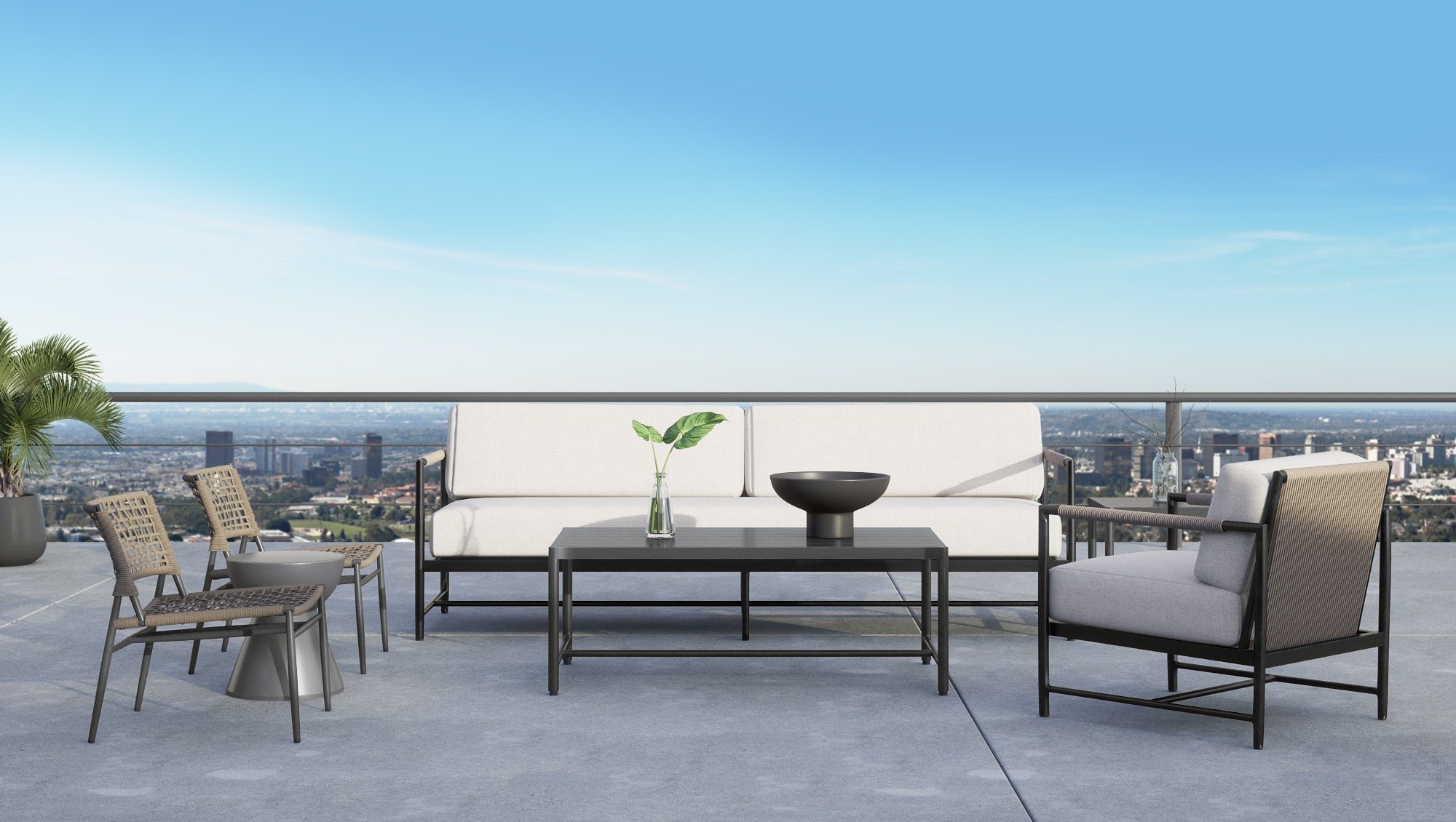 Sunset West Pietra Loveseat with Cushion