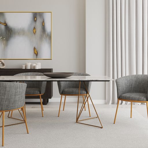 Sunpan Nadine Dining Chair Chacha Grey / Chacha Navy