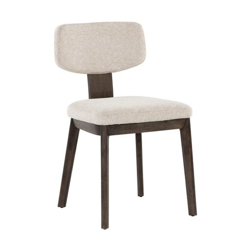 Sunpan Ricket Dining Chair Dark Brown - Dove Cream / Weathered Oak - Dove Cream