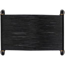 Sunpan Riz Stool - Black / Tan Leather