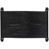 Sunpan Riz Stool - Black / Tan Leather