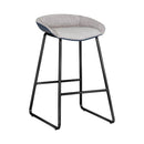 Sunpan Skylar Counter Stool - Polo Club Muslin-Dillion Cream / Polo Club Stone-Dillion Thunder