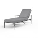 Sunset West Provence Wrought Iron Chaise Lounge with Cushion
