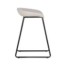 Sunpan Skylar Counter Stool - Polo Club Muslin-Dillion Cream / Polo Club Stone-Dillion Thunder