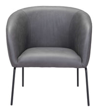 Zuo Modern Quinten Accent Chair Vintage in Brown/Gray