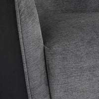 Sunpan Sorrel Lounge Chair Polo Club Kohl Grey Abbington Black / Polo Club Stone Antonio Charcoal