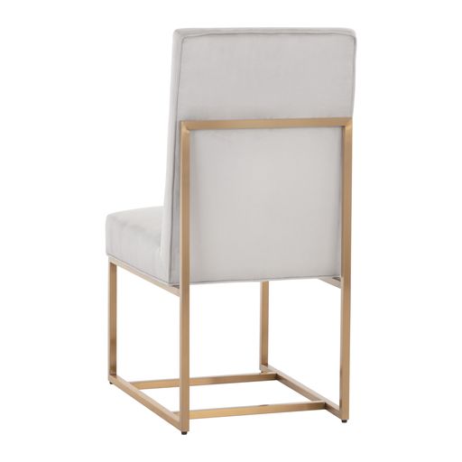 Sunpan Joyce Dining Chair in Casablanca Stratus / Cube Black