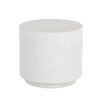 Sunpan Rubin End Table Black / Grey / Terrazzo