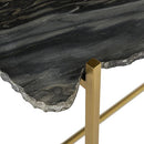 Sunpan Revell Console Table Top Green / Grey / White Marble