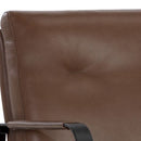 Sunpan Sterling Lounge Chair Missouri Mahogany Leather / Missouri Stone Leather