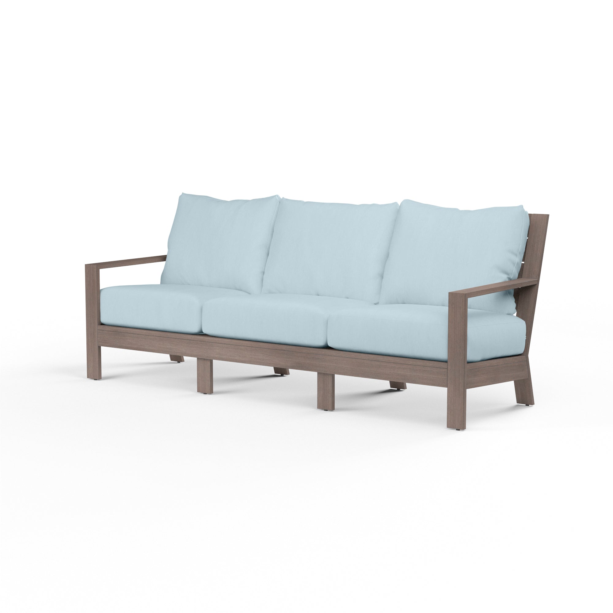 Sunset West Laguna Aluminum Sofa with Cushion