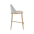 Sunpan Dover Counter Stool in Bravo Portabella-Sparrow Grey / Napa Stone-Polo Club Stone