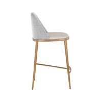 Sunpan Dover Counter Stool in Bravo Portabella-Sparrow Grey / Napa Stone-Polo Club Stone