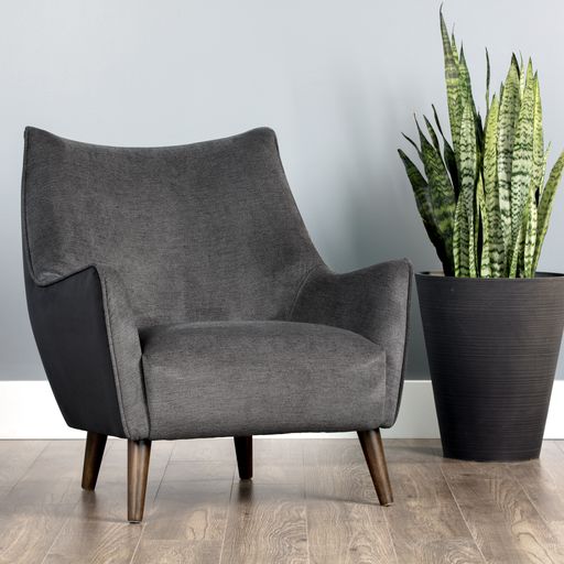 Sunpan Sorrel Lounge Chair Polo Club Kohl Grey Abbington Black / Polo Club Stone Antonio Charcoal