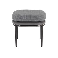 Sunpan Koffi Stool Dark Bronze-Chacha Cream Meg Taupe / Gun Rey-Chacha Grey Antonio Charcoal