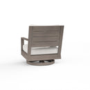 Sunset West Laguna Aluminum Swivel Club Rocker with Cushion