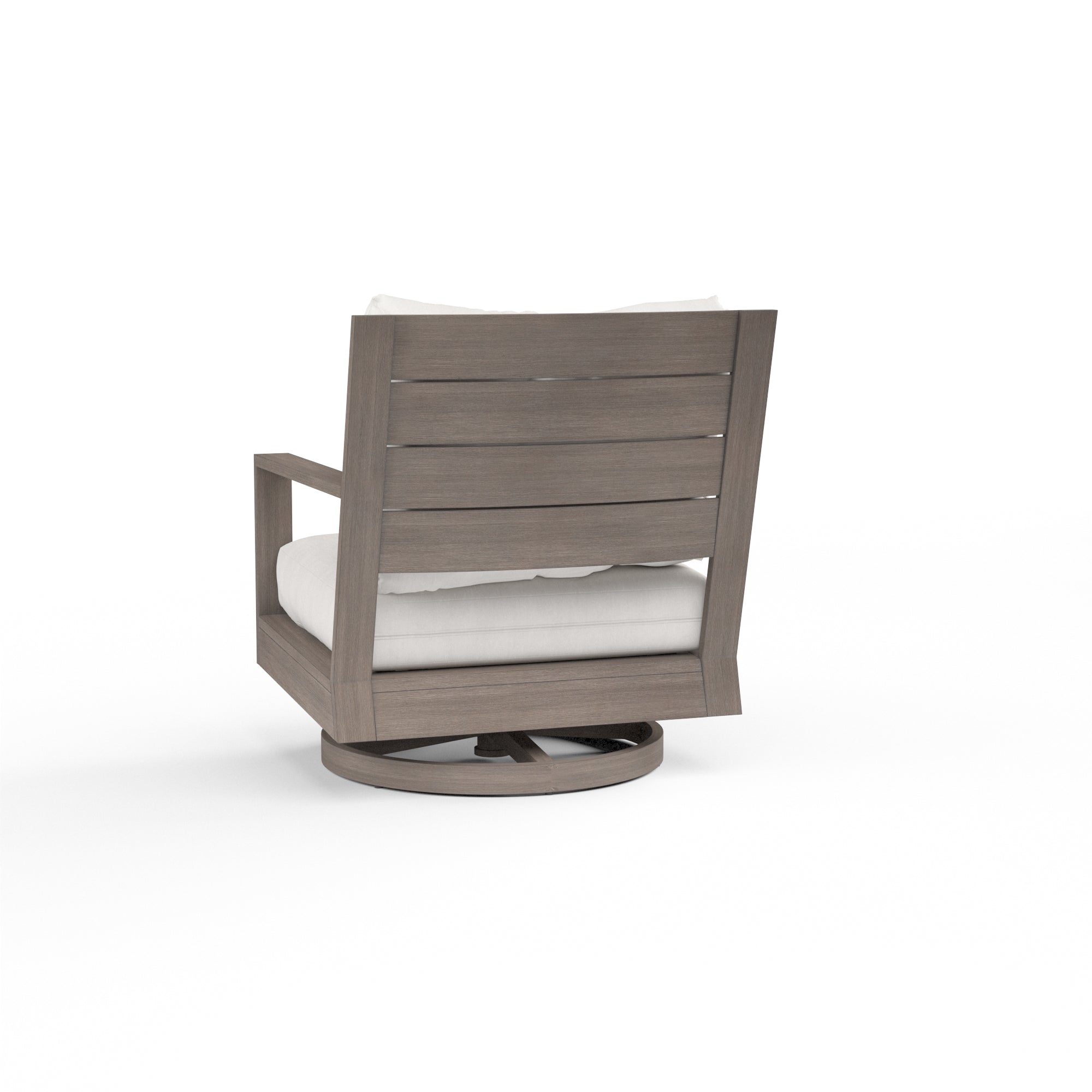 Sunset West Laguna Aluminum Swivel Club Rocker with Cushion