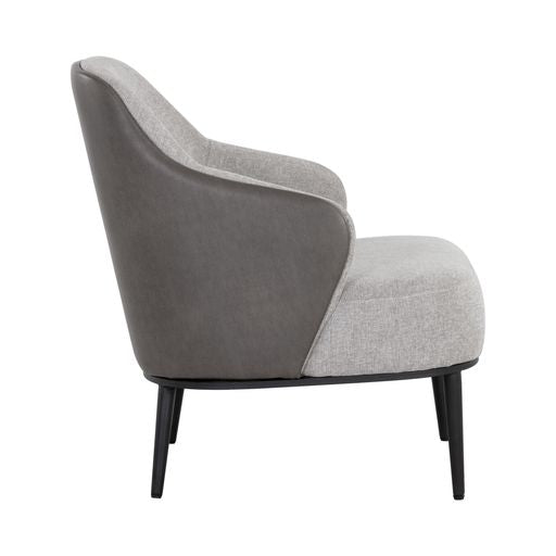 Sunpan Nairobi Lounge Chair Belfast Heather Grey / Bravo Ash