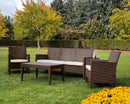 Rainbow Outdoor Nova 4-Piece Sofa Set with Cushions-Brown