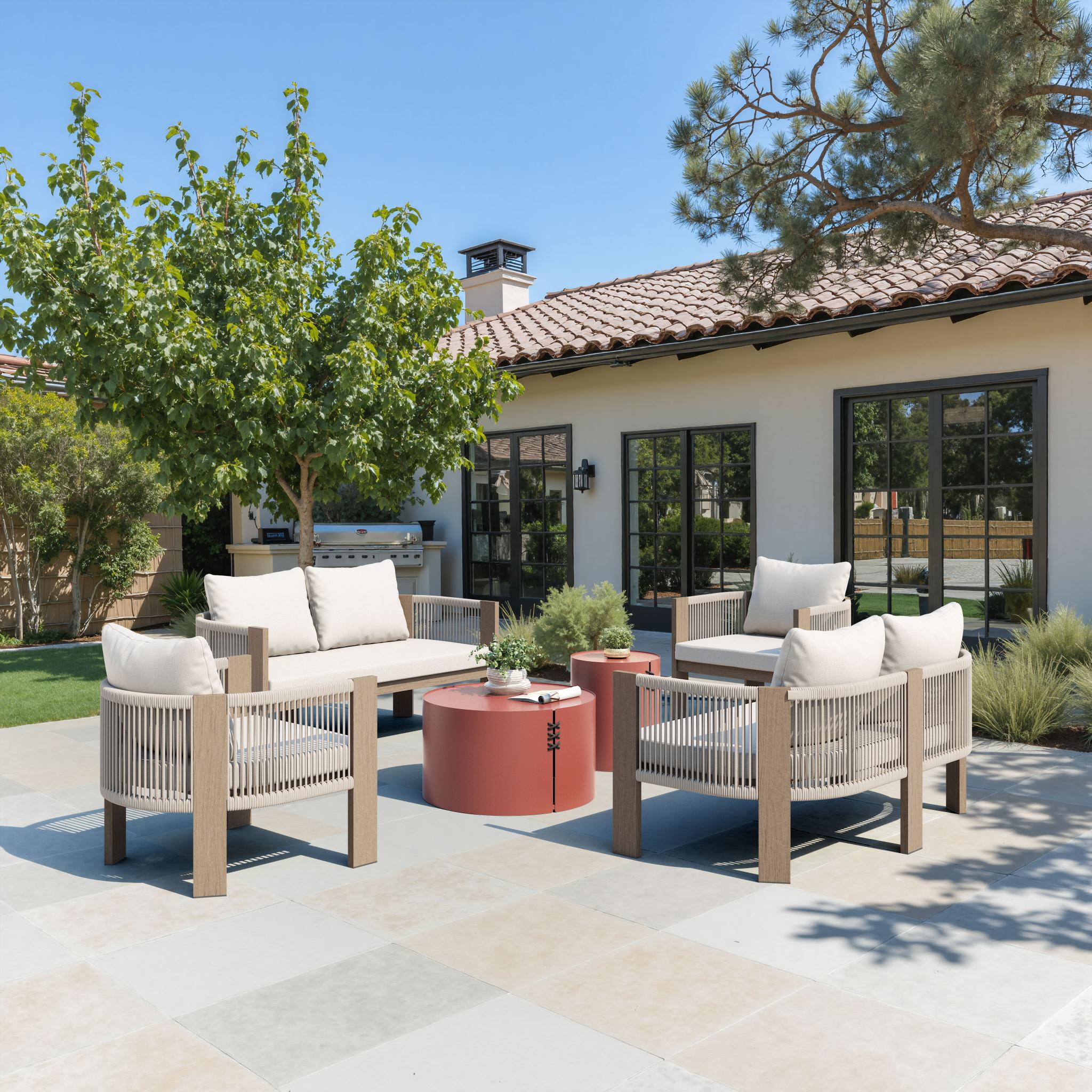 Zuo Modern Rebel Accent Chair in Beige