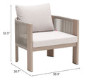 Zuo Modern Rebel Accent Chair in Beige