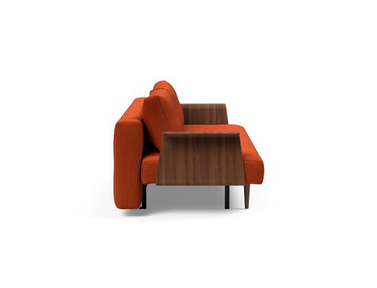 Innovation Living Recast Plus Sofa with Walnut Arms Dark Wood Legs