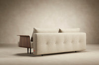 Innovation Living Recast Plus Sofa with Walnut Arms Dark Wood Legs