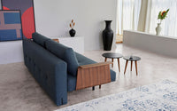 Innovation Living Recast Plus Sofa with Walnut Arms Dark Wood Legs