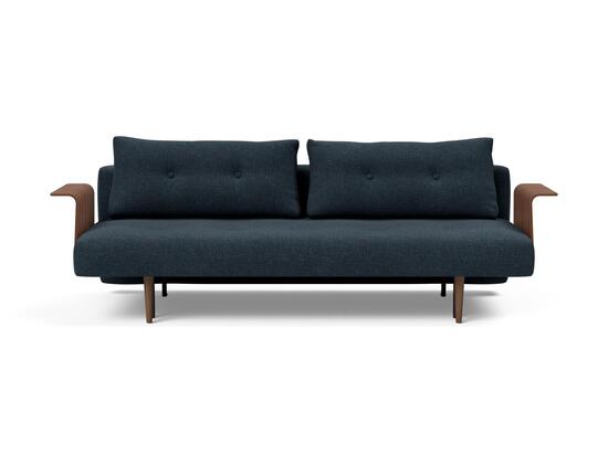 Innovation Living Recast Plus Sofa with Walnut Arms Dark Wood Legs