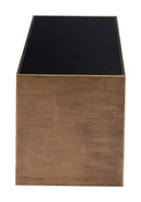Zuo Modern Reed Coffee Table Brass & Black