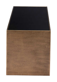 Zuo Modern Reed Coffee Table Brass & Black
