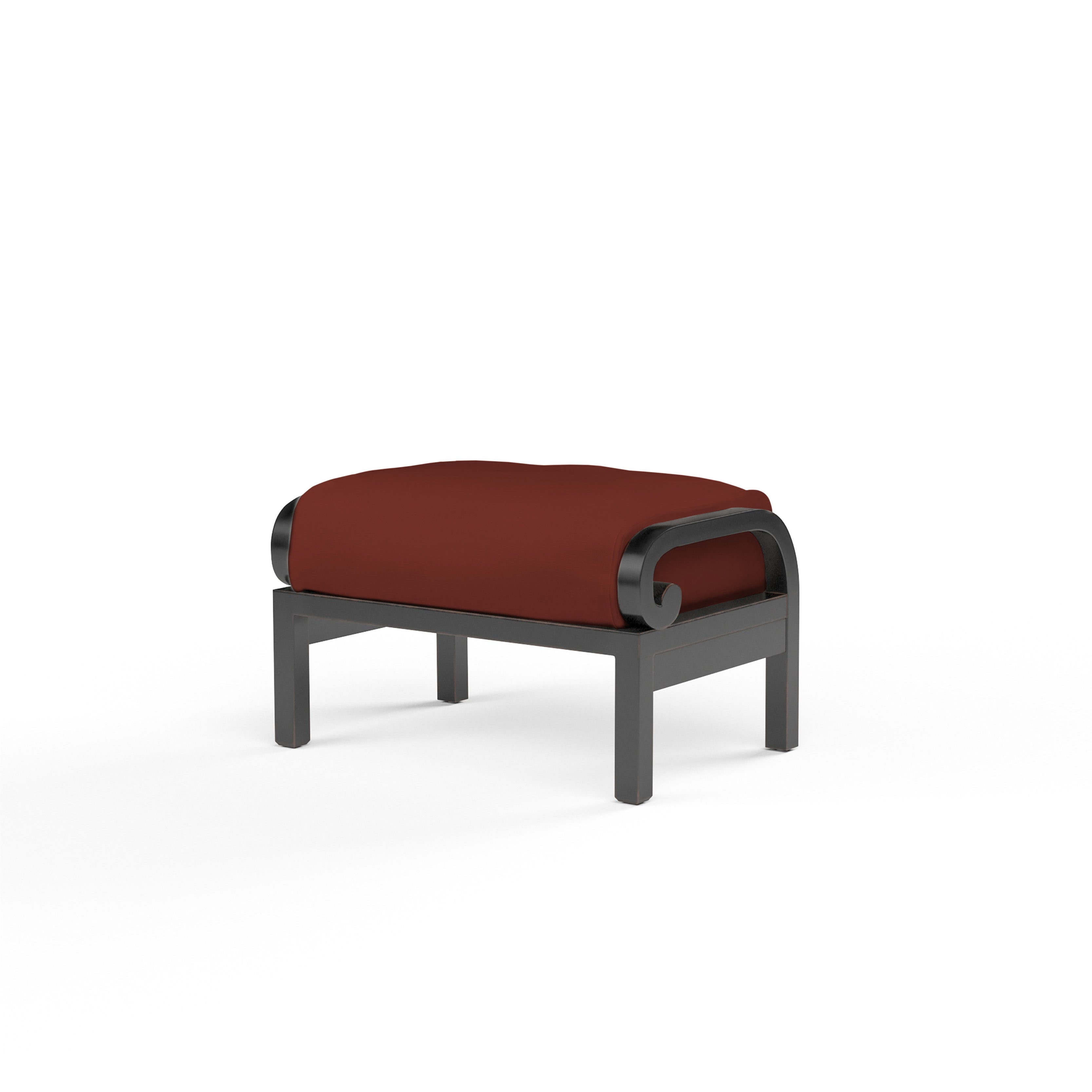 Sunset West Monterey Aluminum Ottoman with Cushion