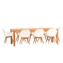 International Home Miami Amazonia Charlotte 9 Piece Teak Rectangular Patio Dining Set