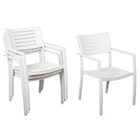 International Home Miami Amazonia Noordam 9 Piece Teak Square Patio Dining Set
