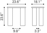 Zuo Modern Risan Side Table Natural